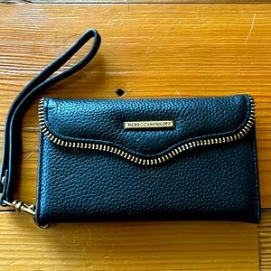 Rebecca minkoff brand iPhone and wallet case to fit iPhone 7 and 8. Like new.